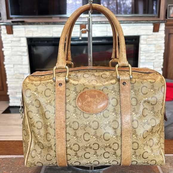 Vintage Celine C Macadam Boston Bag - Picture 1 of 15